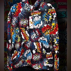 Drill Clothing Co. “Oh Snap!” Comic Pop Art Hoodie – Size Medium